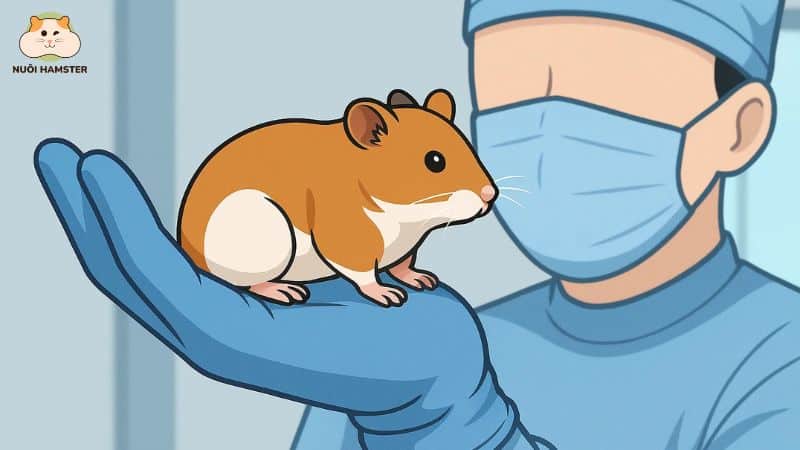Hãy đưa hamster đến thú y