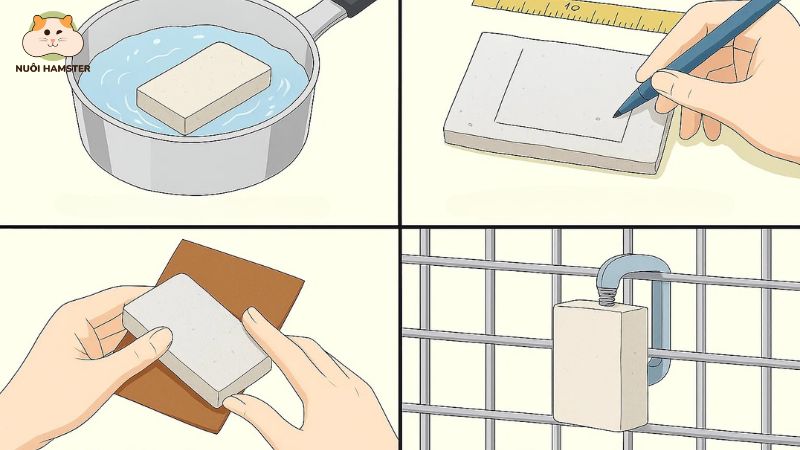 làm đá vôi mài răng cho chuột hamster