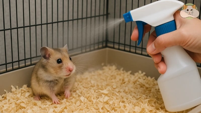 Phun xịt khử trùng chuồng chuột hamster
