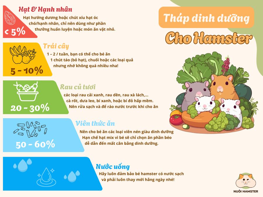 tháp dinh dưỡng cho hamster
